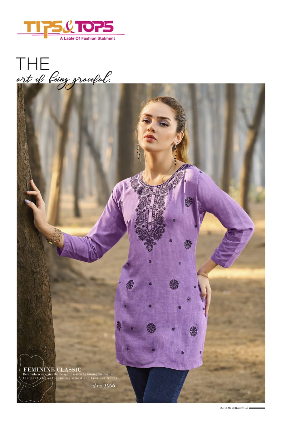 Colors Vol 5 Tips And Tops Rayon Embroidery Western Top Suppliers In India